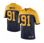 Men's Green Bay Packers #91 Preston Smith Game Navy Blue Alternate Football Jersey