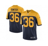 Men's Nike Green Bay Packers #36 LaDarius Gunter Game Navy Blue Alternate NFL Jersey
