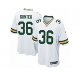 Men's Nike Green Bay Packers #36 LaDarius Gunter Game White NFL Jersey