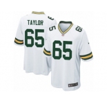 Men's Nike Green Bay Packers #65 Lane Taylor Game White NFL Jersey