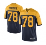 Men's Nike Green Bay Packers #78 Jason Spriggs Game Navy Blue Alternate NFL Jersey