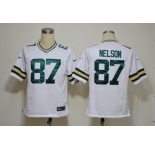 NIKE NFL Jerseys Green Bay Packers 87 Nelson White (Game)
