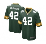 Nike Game Morgan Burnett Green Men's Jersey - Green Bay Packers #42 NFL Home