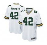 Nike Game Morgan Burnett White Men's Jersey - Green Bay Packers #42 NFL Road