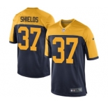 Nike Game Sam Shields Navy Blue Men's Jersey - Green Bay Packers #37 NFL Alternate
