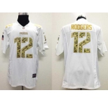 nike nfl jerseys green bay packers #12 aaron rodgers white[nike USA]