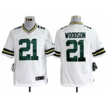 nike nfl jerseys green bay packers #21 woodson white[game]