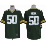 nike nfl jerseys green bay packers #50 hawk green[game]
