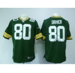 nike nfl jerseys green bay packers #80 driver green[game]