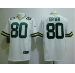 nike nfl jerseys green bay packers #80 driver white[game]