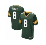 Men Nike Green Bay Packers #8 Justin Vogel Elite Green Team Color NFL Jersey
