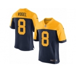 Men Nike Green Bay Packers #8 Justin Vogel Elite Navy Blue Alternate NFL Jersey