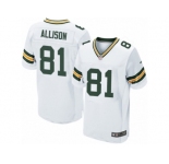 Men Nike Green Bay Packers #81 Geronimo Allison Elite White NFL Jersey