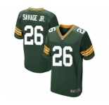 Men's Green Bay Packers #26 Darnell Savage Jr. Elite Green Team Color Football Jersey