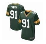 Men's Green Bay Packers #91 Preston Smith Elite Green Team Color Football Jersey