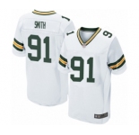 Men's Green Bay Packers #91 Preston Smith Elite White Football Jersey