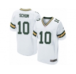 Men's Nike Green Bay Packers #10 Jacob Schum Elite White NFL Jersey