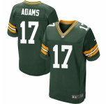 Men's Nike Green Bay Packers #17 Davante Adams Elite Green Team Color NFL Jersey