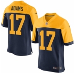 Men's Nike Green Bay Packers #17 Davante Adams Elite Navy Blue Alternate NFL Jersey