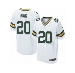 Men's Nike Green Bay Packers #20 Kevin King Elite White NFL Jersey