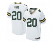 Men's Nike Green Bay Packers #20 Kevin King Elite White NFL Jersey