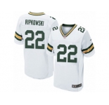 Men's Nike Green Bay Packers #22 Aaron Ripkowski Elite White NFL Jersey
