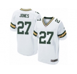 Men's Nike Green Bay Packers #27 Josh Jones Elite White NFL Jers