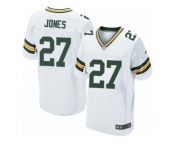 Men's Nike Green Bay Packers #27 Josh Jones Elite White NFL Jers
