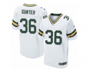 Men's Nike Green Bay Packers #36 LaDarius Gunter Elite White NFL Jersey