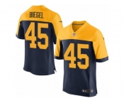 Men's Nike Green Bay Packers #45 Vince Biegel Elite Navy Blue Alternate NFL Jersey