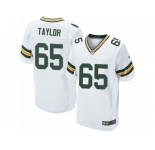 Men's Nike Green Bay Packers #65 Lane Taylor Elite White NFL Jersey