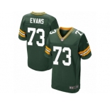 Men's Nike Green Bay Packers #73 Jahri Evans Elite Green Team Color NFL Jersey