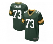 Men's Nike Green Bay Packers #73 Jahri Evans Elite Green Team Color NFL Jersey