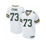 Men's Nike Green Bay Packers #73 Jahri Evans Elite White NFL Jersey