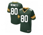 Men's Nike Green Bay Packers #80 Martellus Bennett Elite Green Team Color NFL Jersey