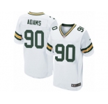 Men's Nike Green Bay Packers #90 Montravius Adams Elite White NFL Jersey