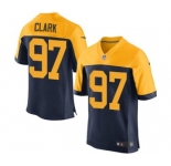Men's Nike Green Bay Packers #97 Kenny Clark Elite Navy Blue Alternate NFL Jersey