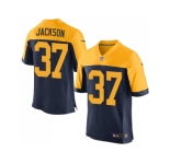 Nike Green Bay Packers #37 Josh Jackson Navy Blue Alternate Men Stitched NFL New Elite Jersey
