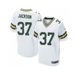 Nike Green Bay Packers #37 Josh Jackson White Men Stitched NFL Elite Jersey