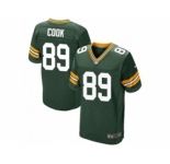 Nike Green Bay Packers #89 Jared Cook Green Team Color Men's Stitched NFL Elite Jersey