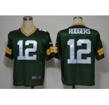 nike nfl jerseys green bay packers #12 aaron rodgers green[elite]