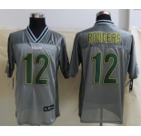 nike nfl jerseys green bay packers #12 aaron rodgers grey[Elite vapor]