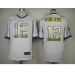 nike nfl jerseys green bay packers #12 aaron rodgers white[Elite drift fashion]