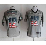nike nfl jerseys green bay packers #12 rodgers grey[Elite USA flag fashion shadow]