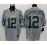 nike nfl jerseys green bay packers #12 rodgers grey[Elite lights out]