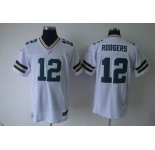 nike nfl jerseys green bay packers #12 rodgers white[elite]