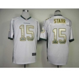 nike nfl jerseys green bay packers #15 starr white[Elite drift fashion]