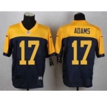 nike nfl jerseys green bay packers #17 adams yellow-blue[Elite]