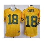 nike nfl jerseys green bay packers #18 cobb yellow[Elite]