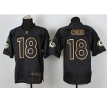 nike nfl jerseys green bay packers #18 randall cobb black[Elite gold lettering fashion]